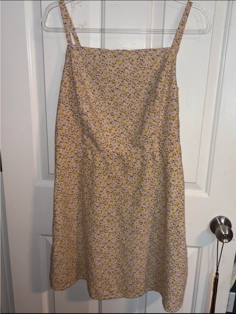 Old Navy Light Pink Floral A-Line Mini Skirt